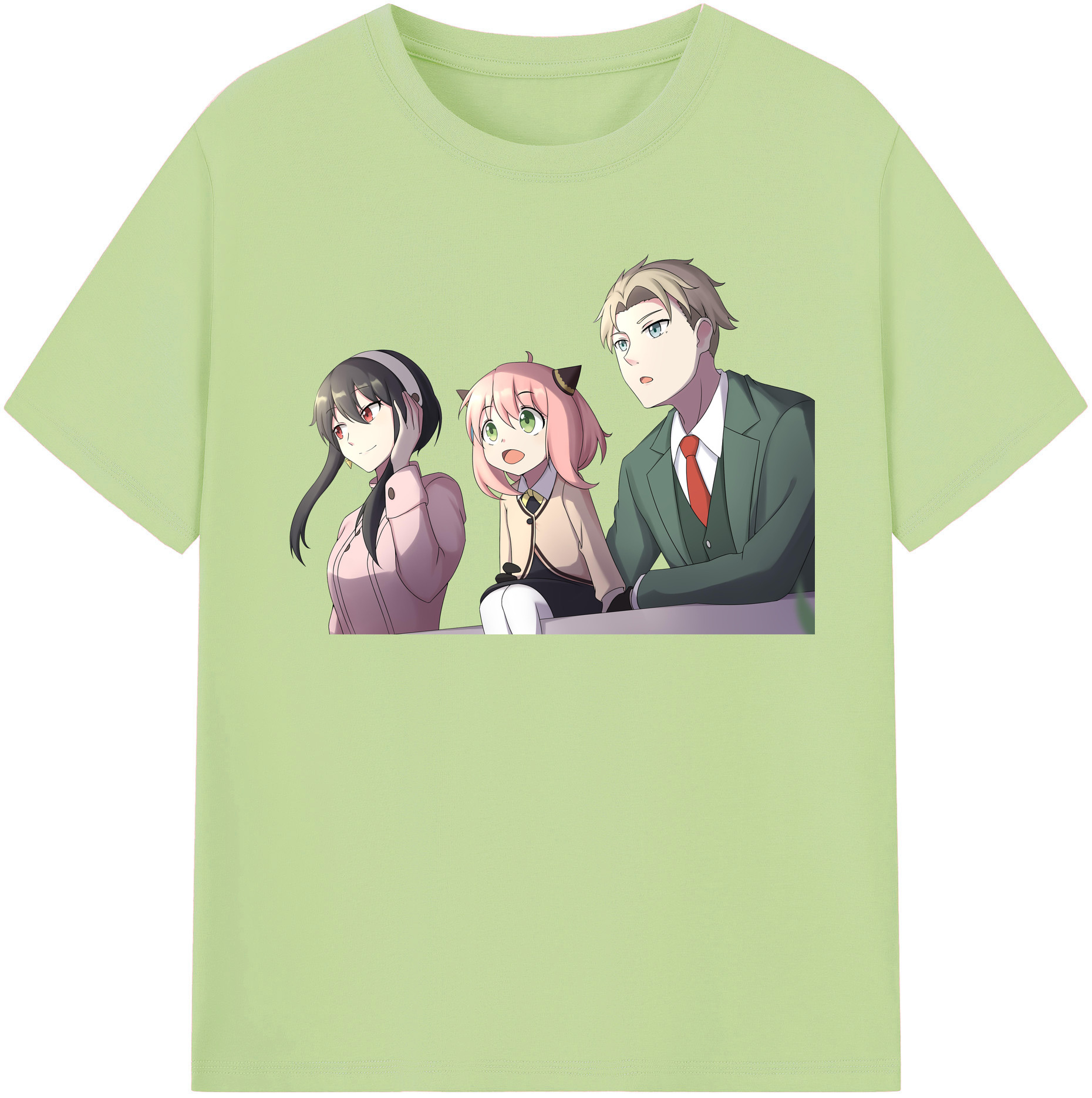 （画像用） SPY×FAMILY间谍家家酒 綿100％半袖Tシャツ（フロントプリント）